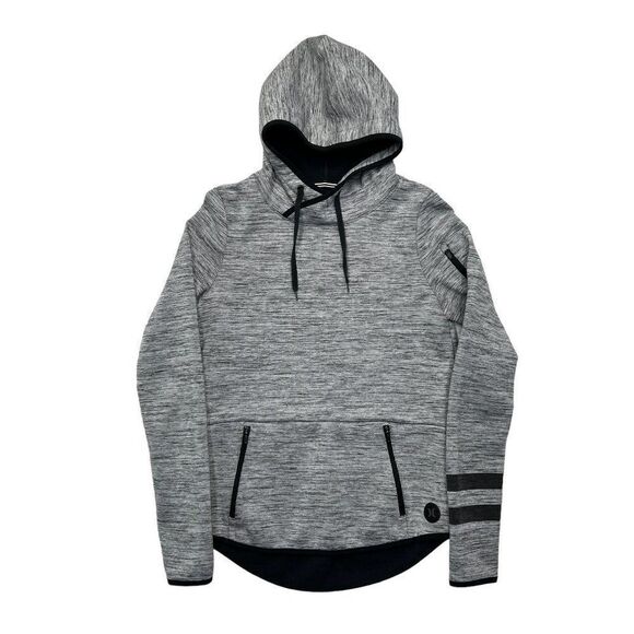 Hurley Phantom Hoodie Women's Size Small Heather Gray Hooded Sweatshirt - Picture 1 of 12